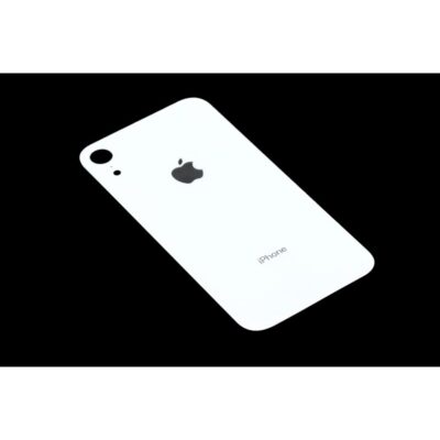 Capac Baterie Apple iPhone XR Alb, cu gaura pentru camera mare