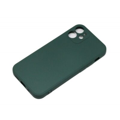 Husa Silicone Case Apple iPhone 12 Mini Verde Inchis
