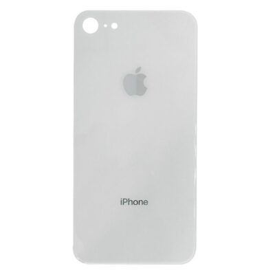 Capac Baterie Apple iPhone 8 Alb cu gaura pentru camera mica