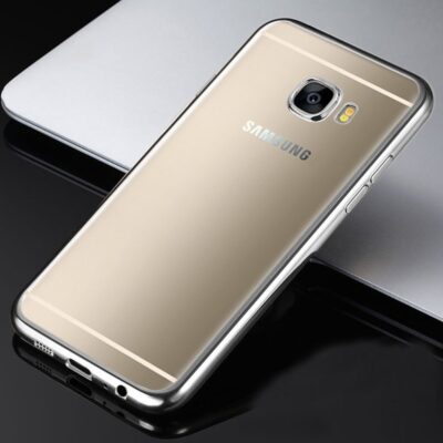 Husa Plating Samsung Galaxy A3 (2017) A320 Argintie