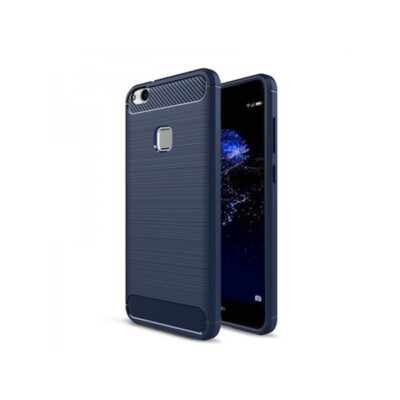 Husa Carbon Fiber Apple Iphone X 5.8 Albastra