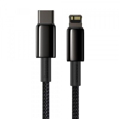 Cablu BASEUS incarcare – sincronizare date USB Type C la Lightning 2 m Negru