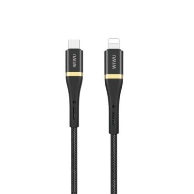 Cablu Date Si Incarcare USB Type C – Lightning 1,2m Negru