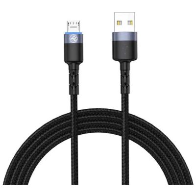 Cablu de date Tellur USB – Micro USB 2 m Negru