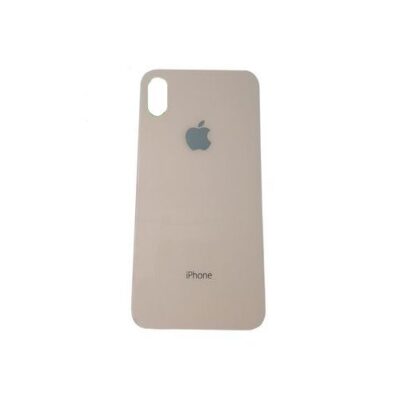 Capac Baterie Spate iPhone X Cu Adeziv Sticker Auriu