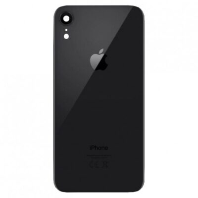 Capac Baterie Spate iPhone XR Cu Ornament Camera Negru