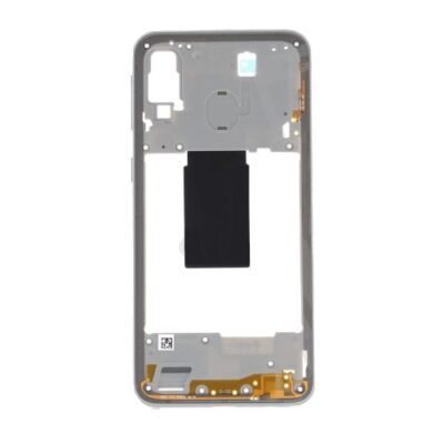Carcasa Corp Mijloc Cu Butoare On / Off Samsung Galaxy A40 A405 Alba