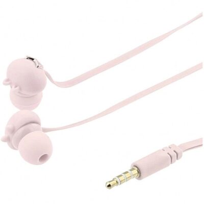 Casti In-Ear Tellur Eu sunt Pixycu urechi de pisica Microfon 3.5 Mm+Husa cu fermoar Roze