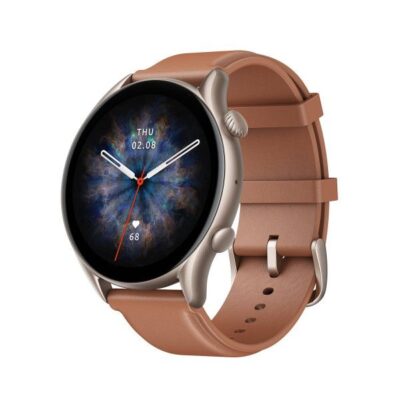 Ceas smartwatch Amazfit GTR 3 Pro, Brown Leather
