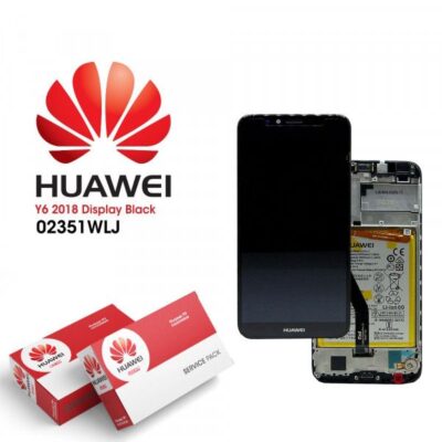 Display Huawei Y6/Y6 Prime (2018) Negru cu Rama si Baterie,