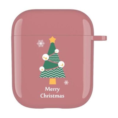 Husa Casti Apple Airpods 2016 / 2019 Christmas Tree Colorata