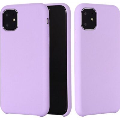 Husa iPhone 11 Pro Max Silicon Cu Protectie Camera Purple