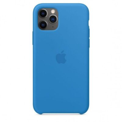 Husa iPhone 11 Pro Max Silicon Cu Protectie Camera Sky Blue