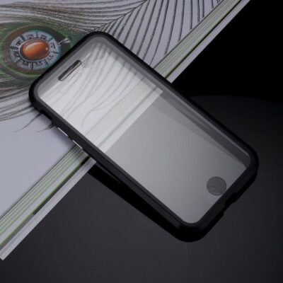 Husa iPhone 8 / 7 Acoperire Completa 360 De Grade Magnetica Neagra