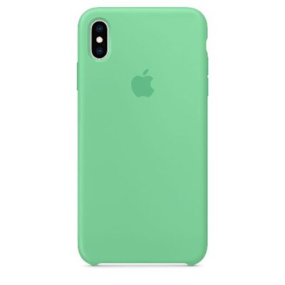 Husa iPhone X Silicon Verde Deschis