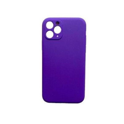 Husa Protectie iPhone 11 Pro Max Silicon Cu Protectie Camera Purple