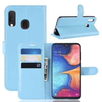 Husa Telefon Samsung Galaxy A20e Flip Cu Stand Albastra