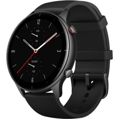 Smartwatch Amazfit GTR 2e, Display AMOLED 1.39, Bluetooth, Bratara Silicon 47mm, Android/iOS Negru