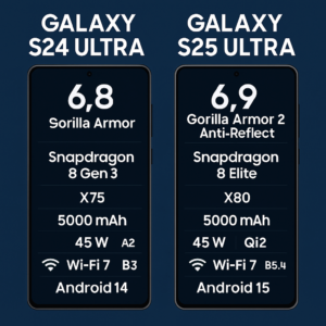 samsung s24 ultra vs samsung s25 ultra