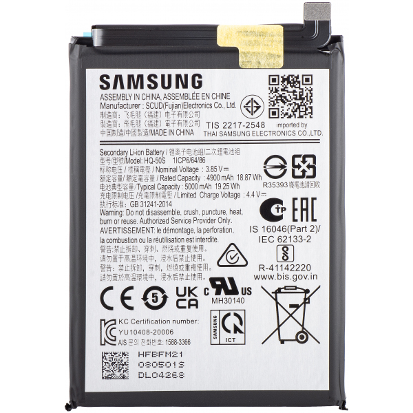 Acumulator Samsung Galaxy A03 A035 / A03s A037 / A02s A025G / A02s A025F, SCUD-HQ-50S, Service Pack GH81-21636A