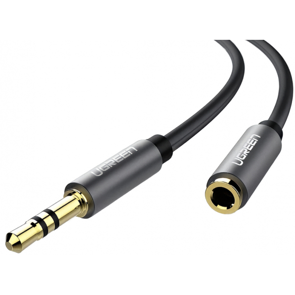 Adaptor Audio 3.5mm - 3.5mm UGREEN AV118, 0.5m, Negru