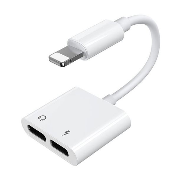 Adaptor Audio Lightning - 2 x Lightning Joyroom S-Y104, Alb