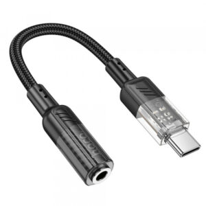 Adaptor Audio USB-C - 3.5mm HOCO LS37, Negru