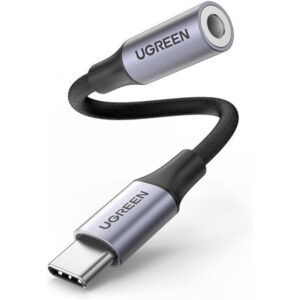 Adaptor Audio USB-C - 3.5mm UGREEN AV161, Gri
