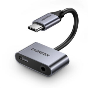 Adaptor Audio USB-C - 3.5mm / USB-C UGREEN CM193, Gri