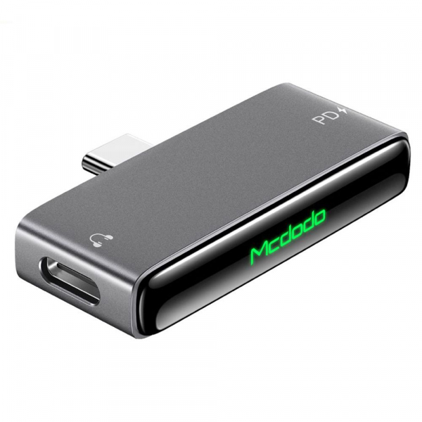 Adaptor Audio USB-C - USB-C / USB-C McDodo CA-7670, Negru