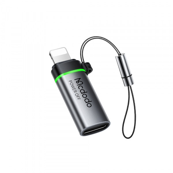 Adaptor Date si Incarcare USB-C - Lightning McDodo OT-2590 Power Off, Negru