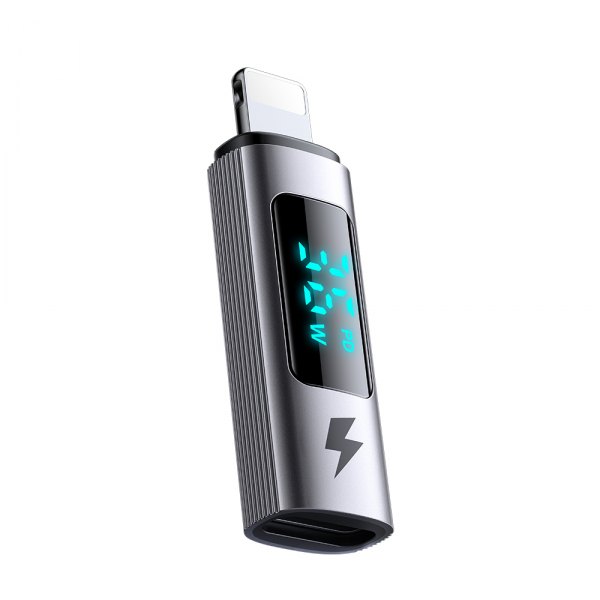 Adaptor Date si Incarcare USB-C - Lightning McDodo OT-6100 Wales Display, Negru