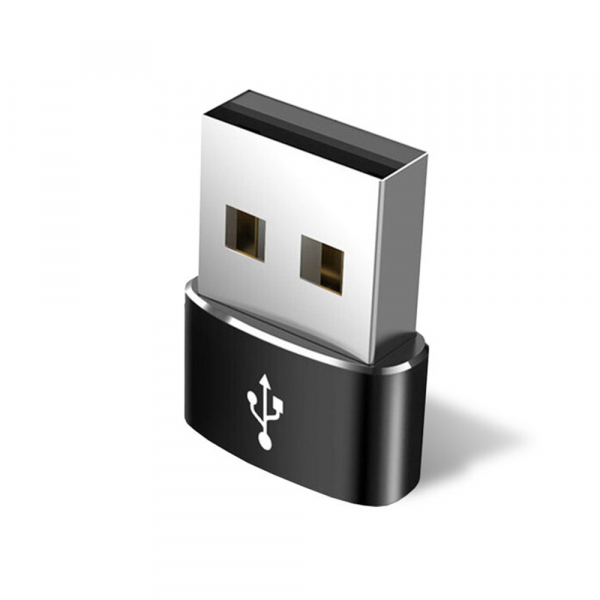 Adaptor Date si Incarcare USB-C - USB-A Techsuit, Negru