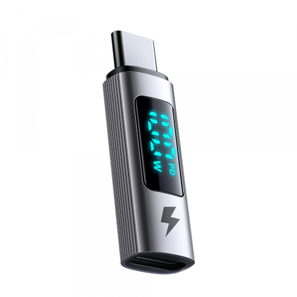 Adaptor Date si Incarcare USB-C - USB-C McDodo OT-6090 Wales Display, Negru
