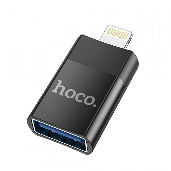 Adaptor OTG Lightning - USB-A HOCO UA17, Negru