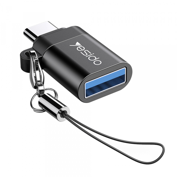 Adaptor OTG USB-C - USB-A Yesido GS06, Negru