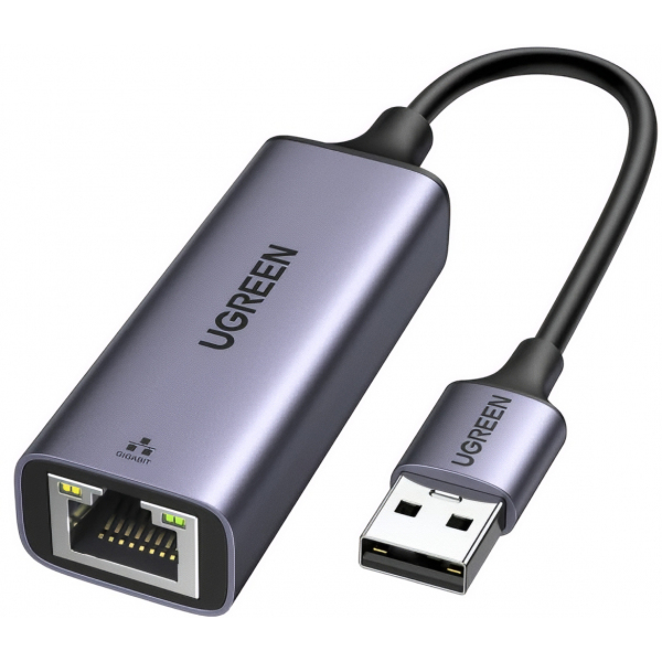 Placa Retea UGREEN CM209, RJ45, USB, Gri