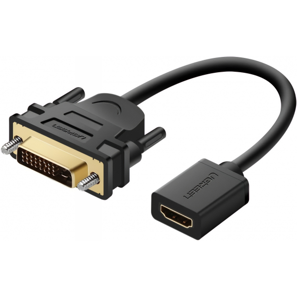 Adaptor Video UGREEN 20118, HDMI - DVI, 1080P, Negru