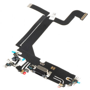 Banda cu Conector Incarcare - Microfon Apple iPhone 14 Pro Max, Negru