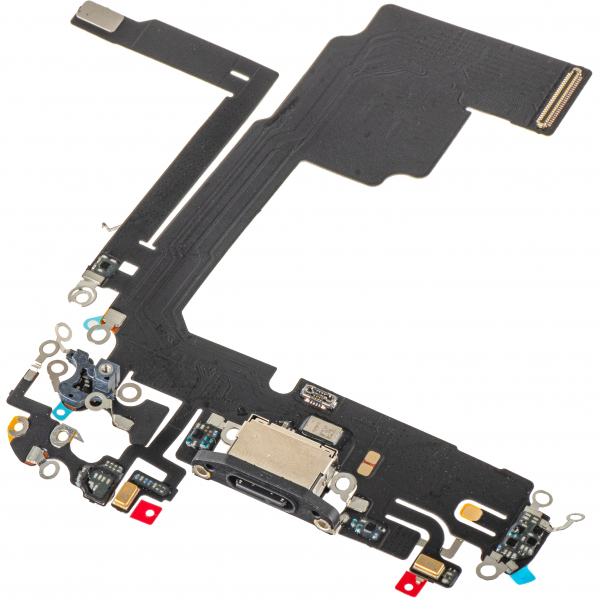 Banda cu Conector Incarcare - Microfon Apple iPhone 15 Pro, Negru