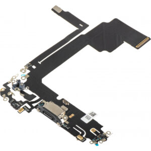 Banda cu Conector Incarcare - Microfon Apple iPhone 15 Pro Max, Negru
