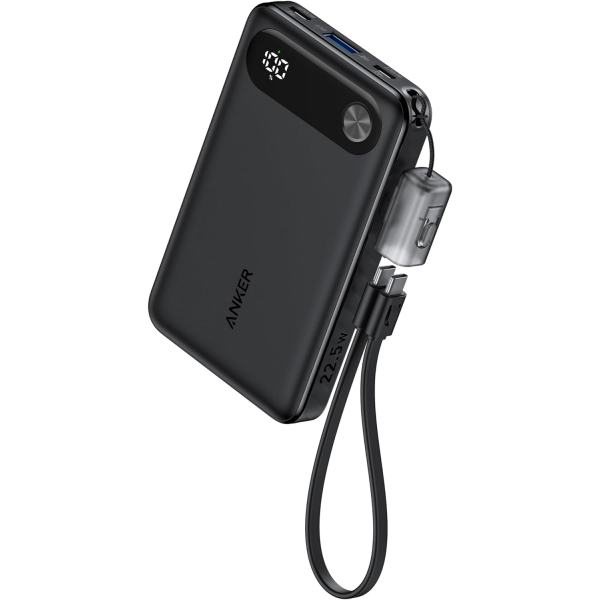 Baterie Externa Anker PowerCore, 10000mAh, 22.5W, QC + PD, 1 x USB-A - 2 x USB-C, Neagra A1257G11
