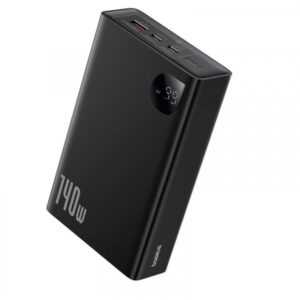 Baterie Externa Baseus Adaman, 24000mAh, 140W, QC + PD, 1 x USB-C - 2 x USB-A, Neagra P10021508113-00