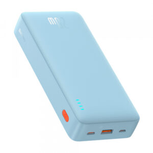 Baterie Externa Baseus Airpow, 20000mAh, 20W, QC + PD, 1 x USB-A - 1 x USB-C, Albastra P10022804313-00