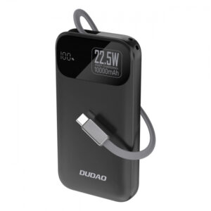 Baterie Externa Dudao K31, 10000mAh, 22.5W, PD, 2 x USB-C, Neagra
