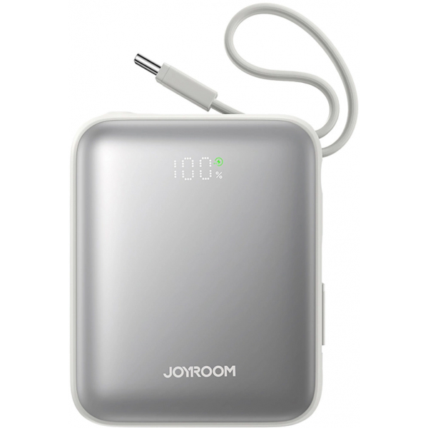 Baterie Externa Joyroom JR-PBF27, 10000mAh, 22.5W, QC + PD, 1 x Lightning - 2 x USB-C, Alba