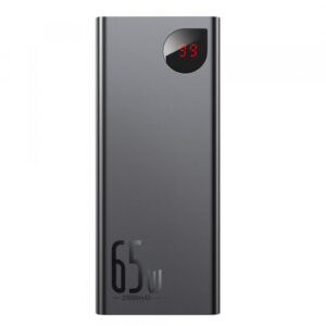 Baterie Externa Baseus Adaman, 20000mAh, 65W, QC + PD, 1 x USB-C - 2 x USB-A, Neagra PPIMDA-D01