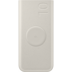 Baterie Externa Wireless Samsung, 10000mAh, 25W, PD + FQI, 1 x QI - 2 x USB-C, Bej EB-U2510XUEGEU