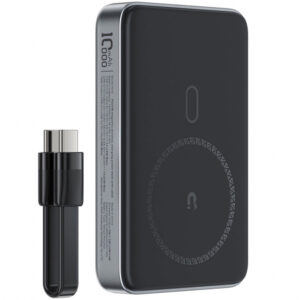 Baterie Externa Wireless Acefast M10, 10000mAh, 30W, PD + FQI, 1 x QI - 2 x USB-C, Neagra