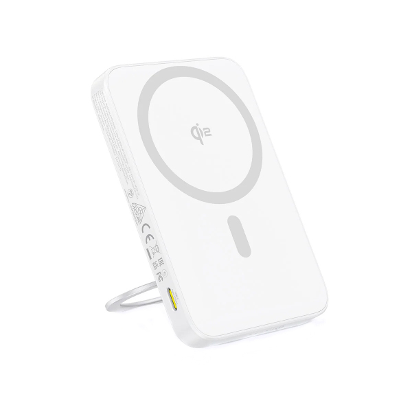 Baterie Externa Wireless Baseus PicoGo, 5000mAh, 20W, PD + FQI, 1 x QI - 1 x USB-C, Alba P10076800213-01